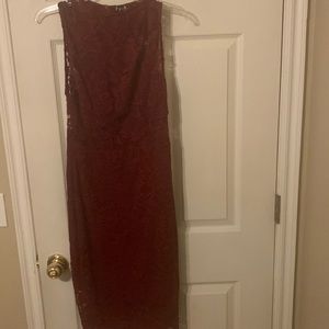 Crimson bodycon dress